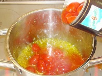 トマトソースパスタ工程3